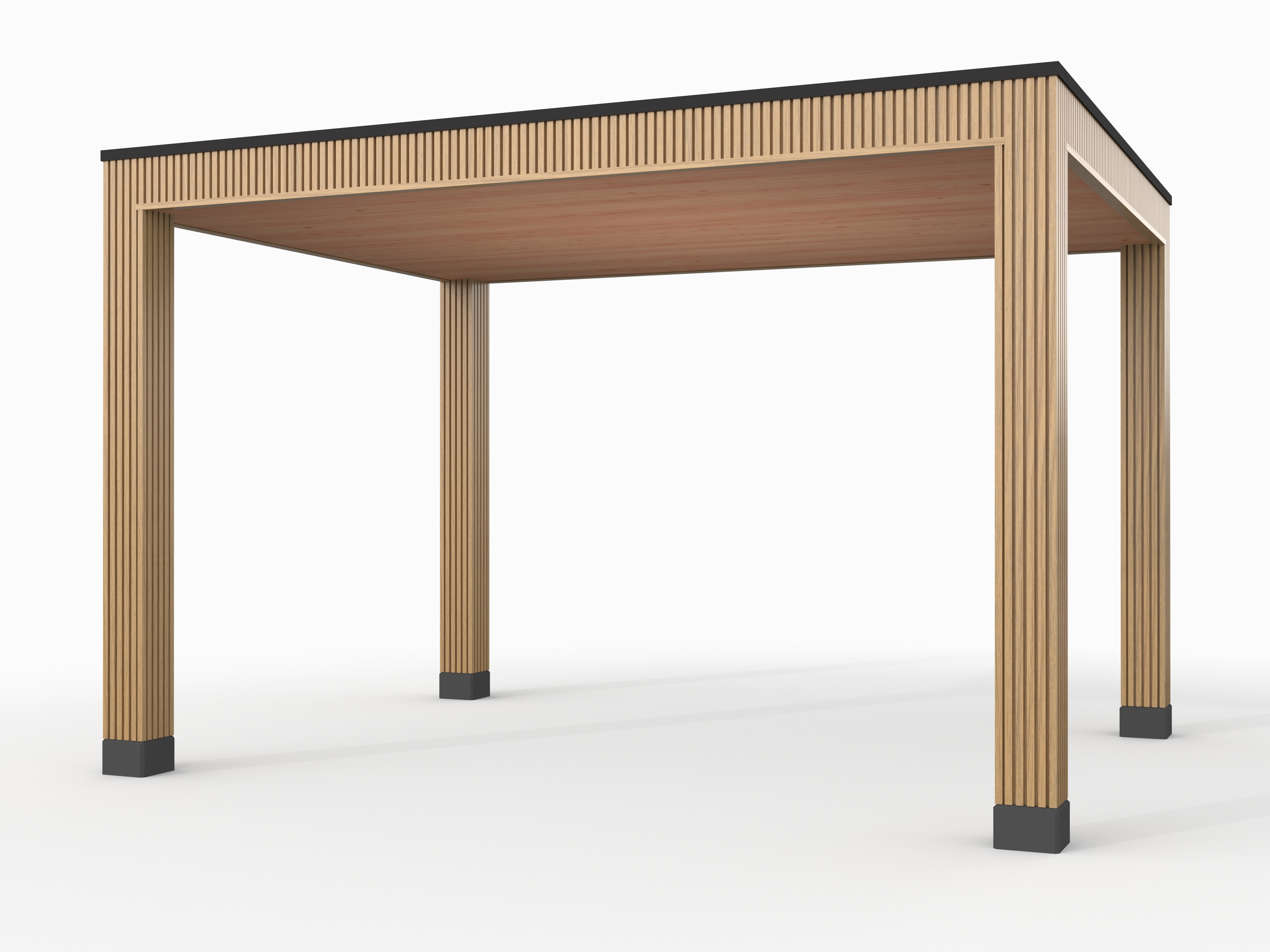 Douglas overkapping, 400 x 300, Westwood Rhombus Red Cedar - Afbeelding 1